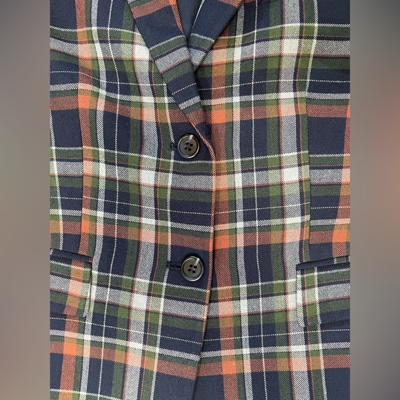 Daniel Cremieux Multicolor Plaid Blazer NWOT - Picture 6 of 9